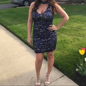 Blue sequin dress 💙